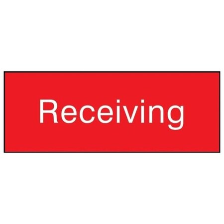 Accuform 8 in W x 3 in H, Engraved Plastic PSG828RD